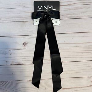 Vinyl icons Black Satin Hair Bow